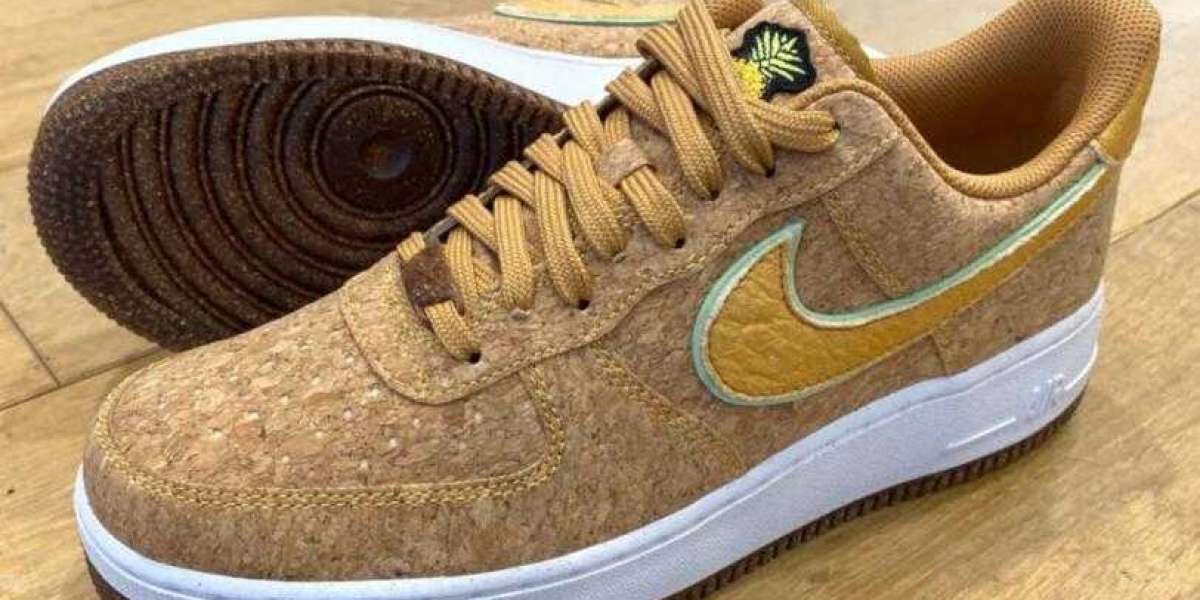 2021 Nike Air Force 1 Low Happy Pineapple New Coming with Cork