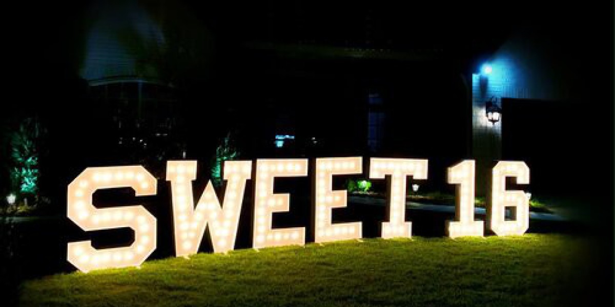 Illuminating Celebrations: The Magical Touch of Sweet 16 Marquee Light Letters