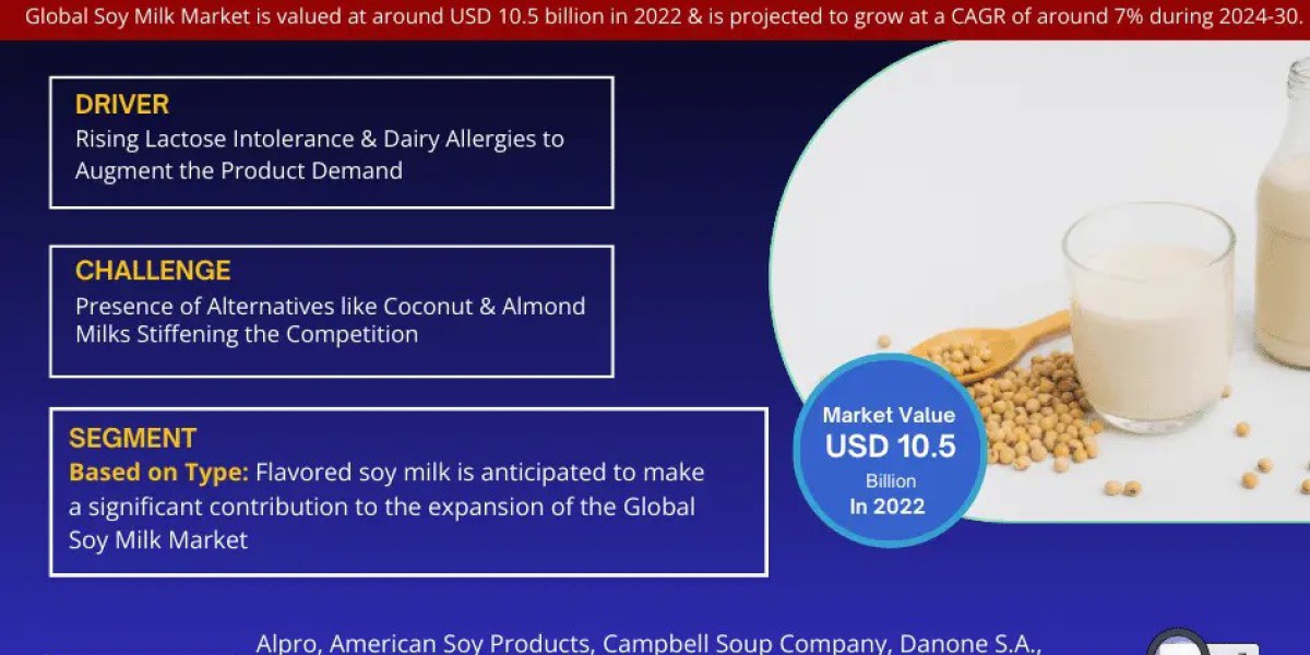 Global Soy Milk Market Hits USD 10.5 Billion in 2022, Aims for 7% CAGR Advancement by 2030 | Latest Analysis
