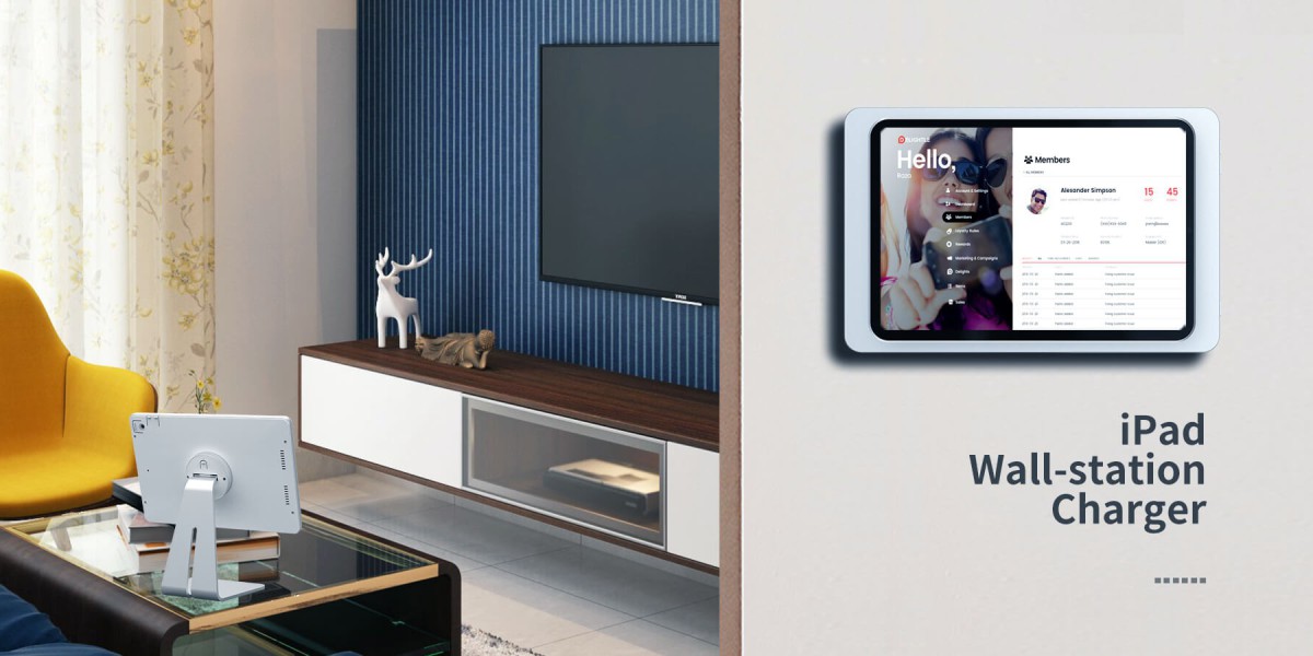 ipad wall mount with power