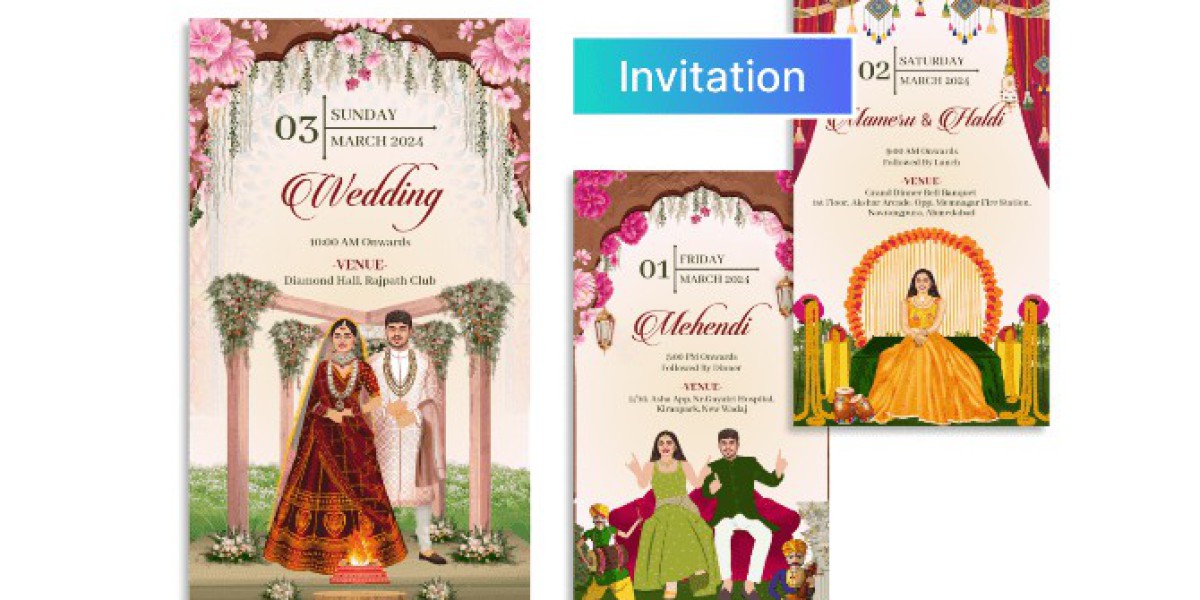 Marriage Invitation Design by Crafty Art